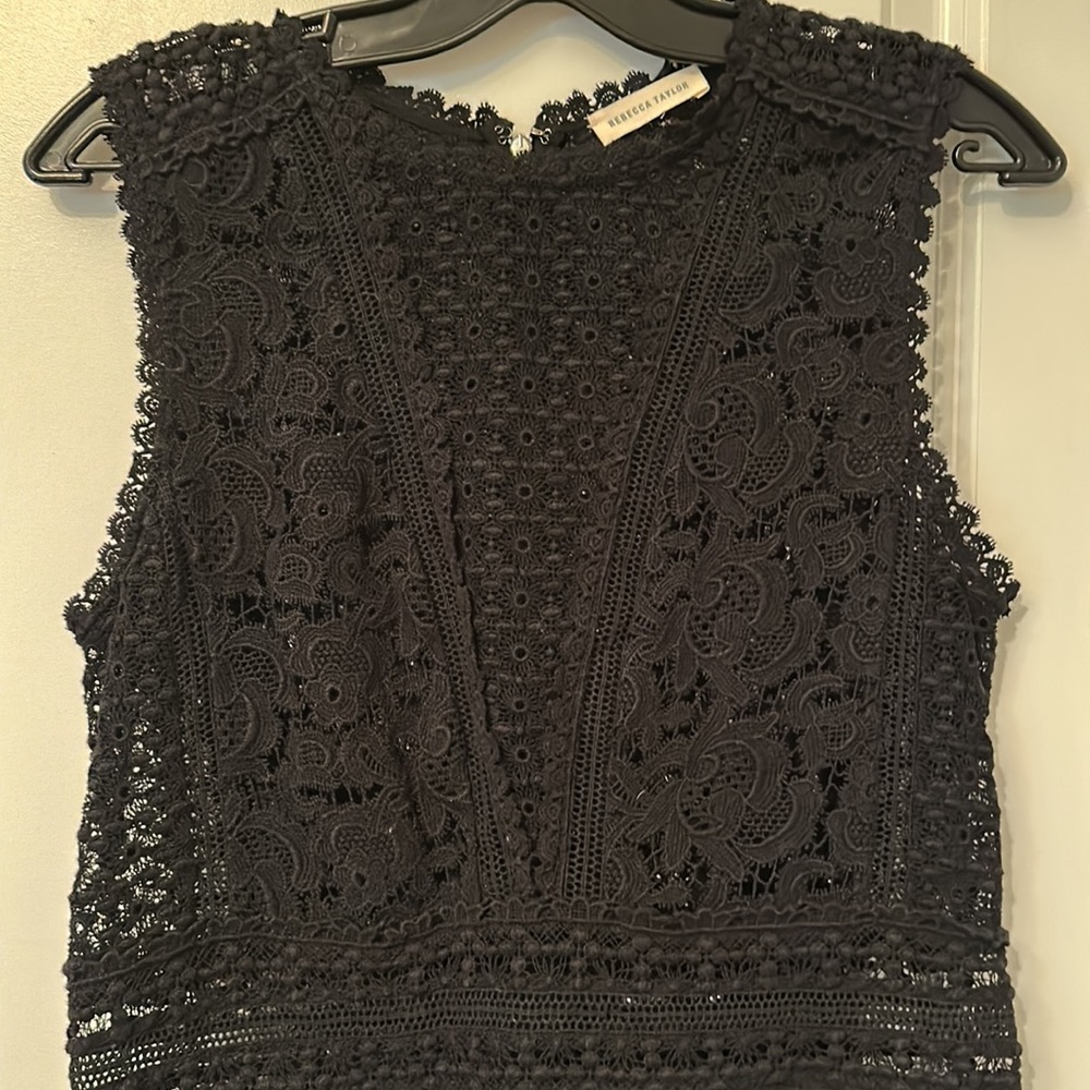 Rebecca Taylor lace peplum top